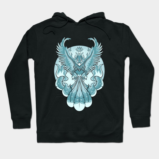 Phoenix King Hoodie by MerchBeastStudio